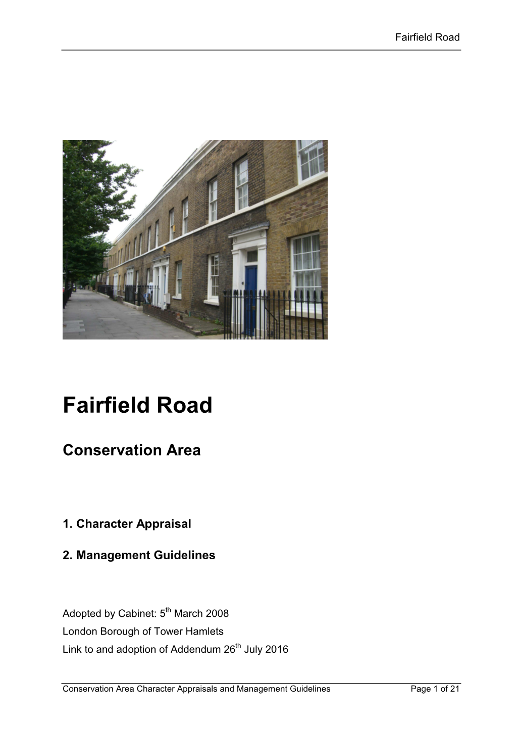 Fairfield Road