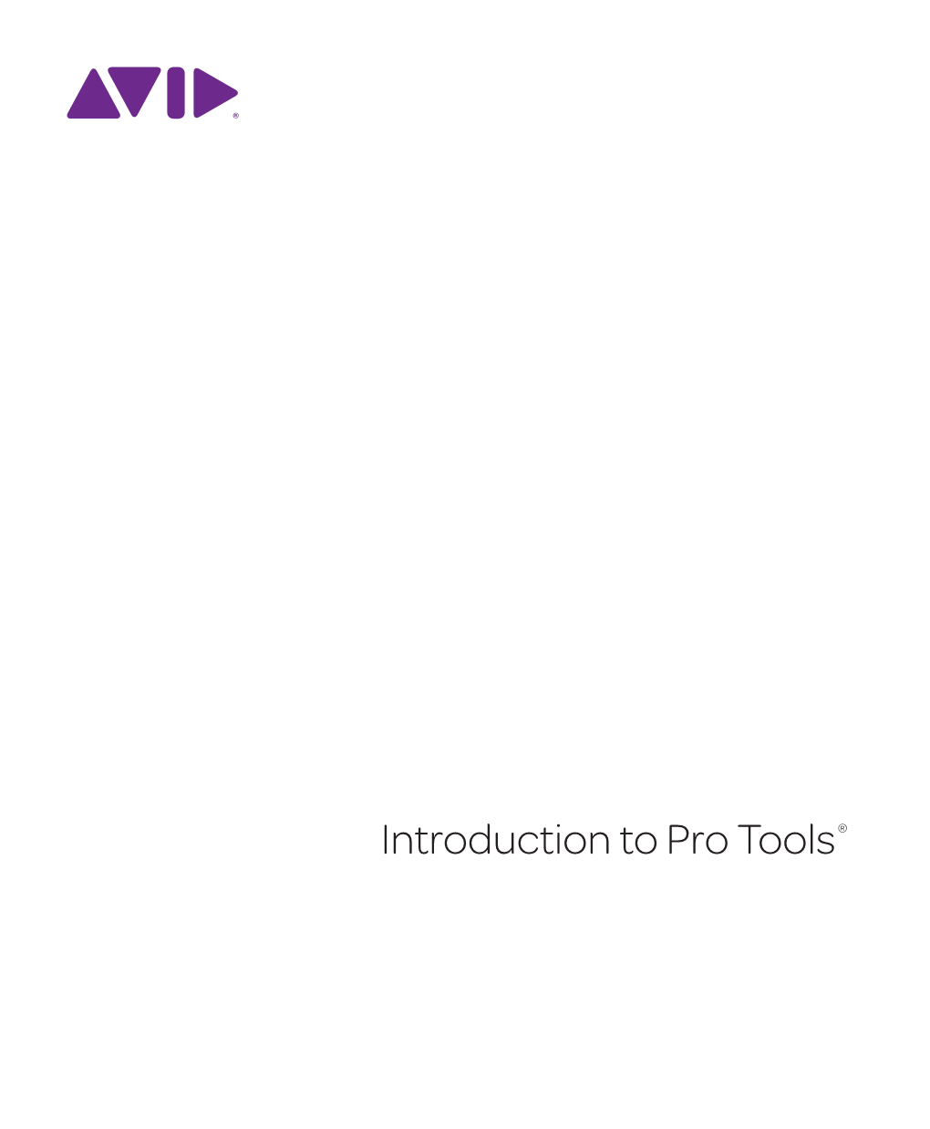 Introduction to Pro Tools 12.0