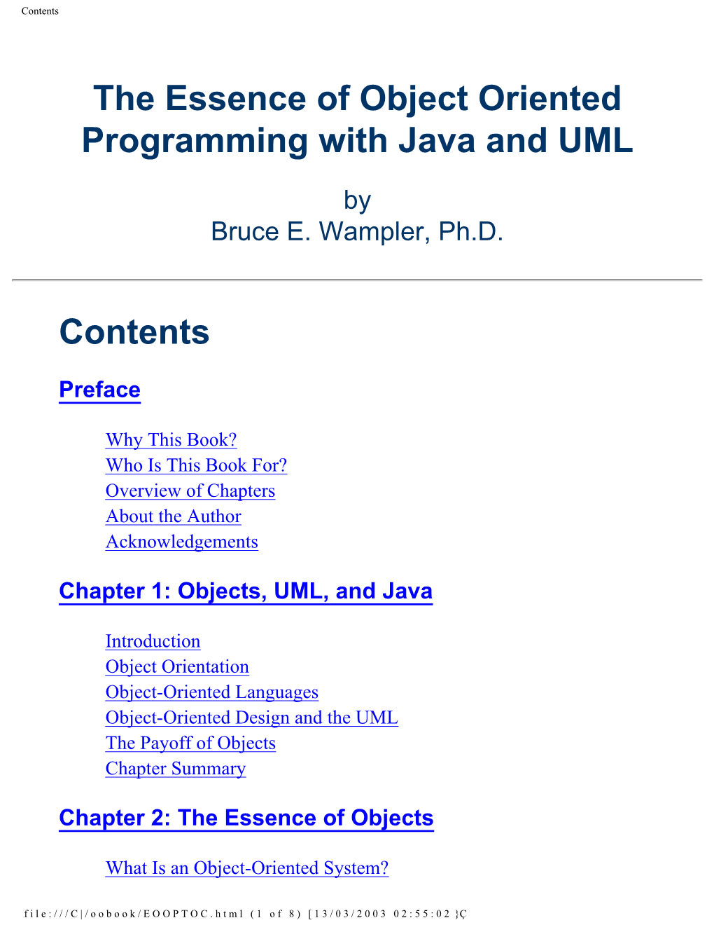 The Essence of Object Oriented Programming with Java and UML