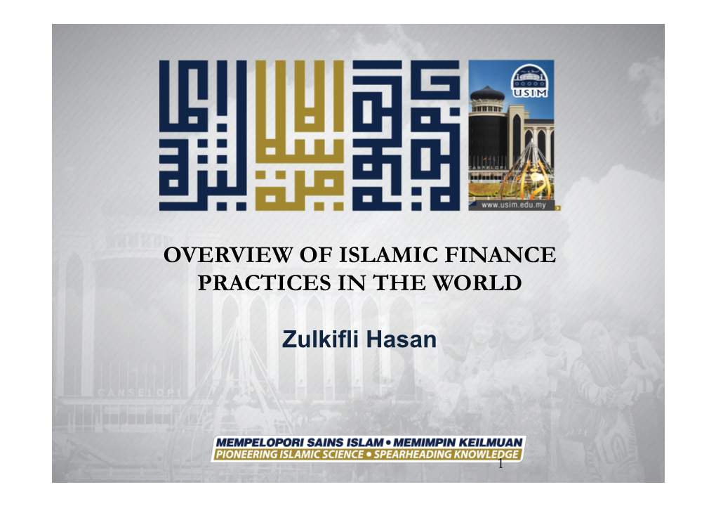 Overview of Islamic Finance Practices in the World