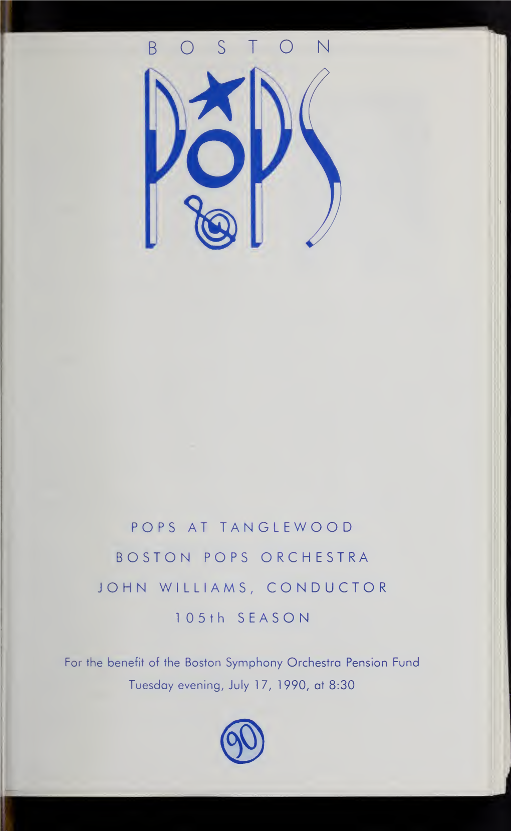 Boston Symphony Orchestra Concert Programs, Summer, 1990