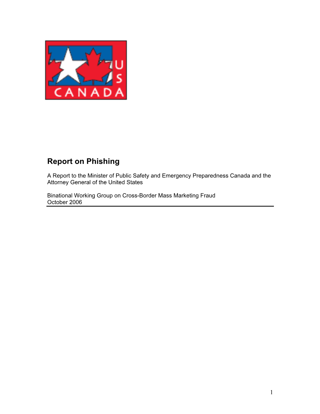 Report on Phishing