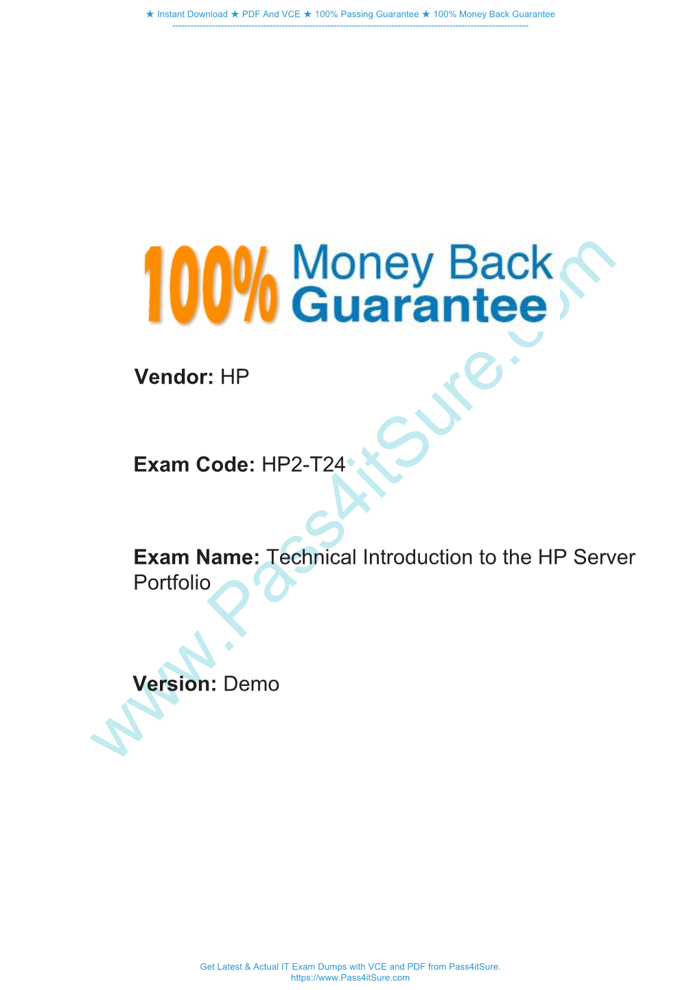Vendor: HP Exam Code: HP2-T24 Exam Name