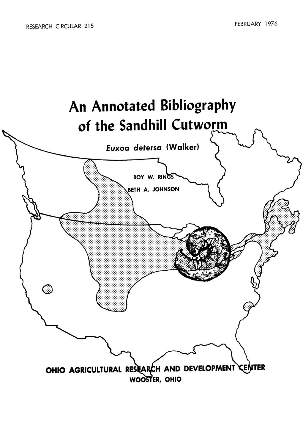 An Annotated Bibliography of the Sandhill Cutworm