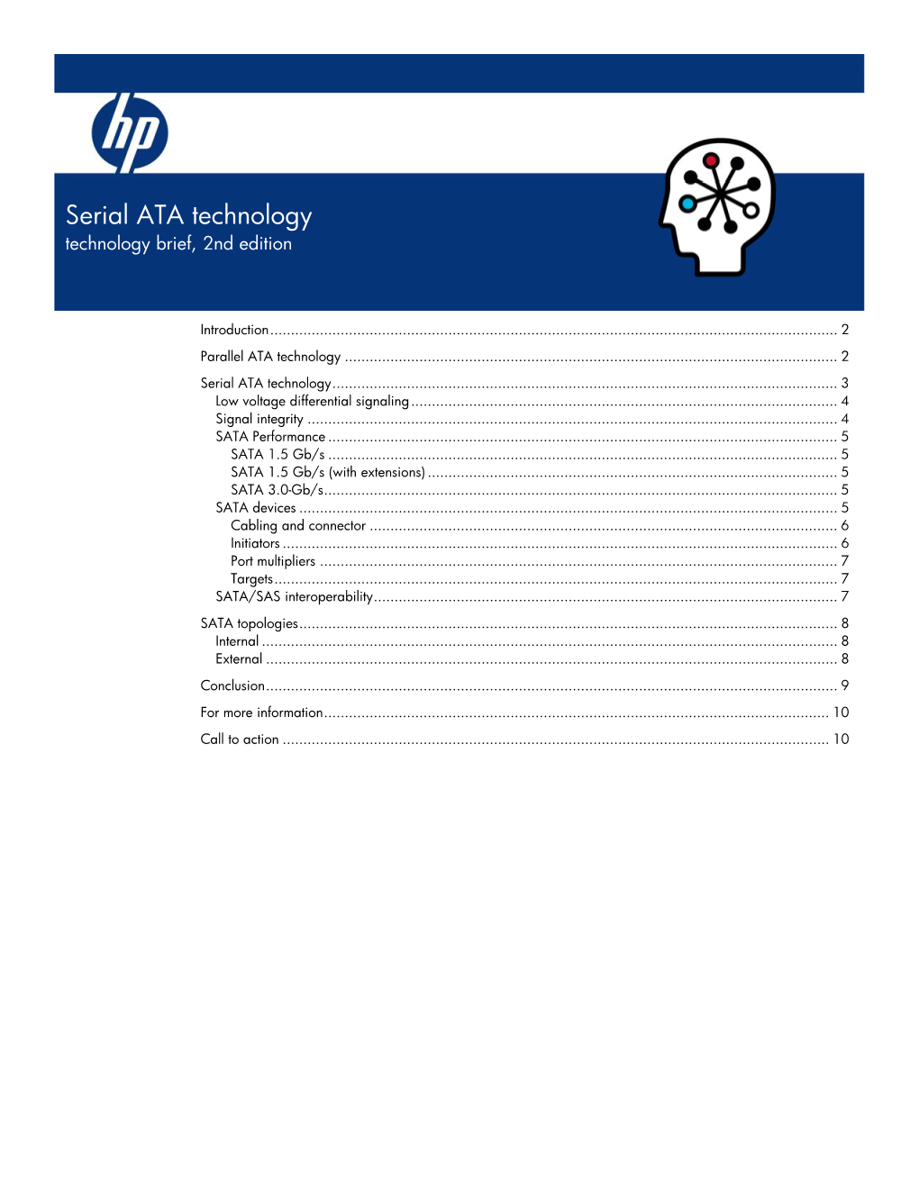 Serial ATA Technology Technology Brief, 2Nd Edition