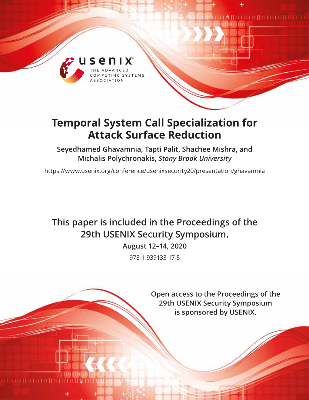 Temporal System Call Specialization for Attack Surface Reduction