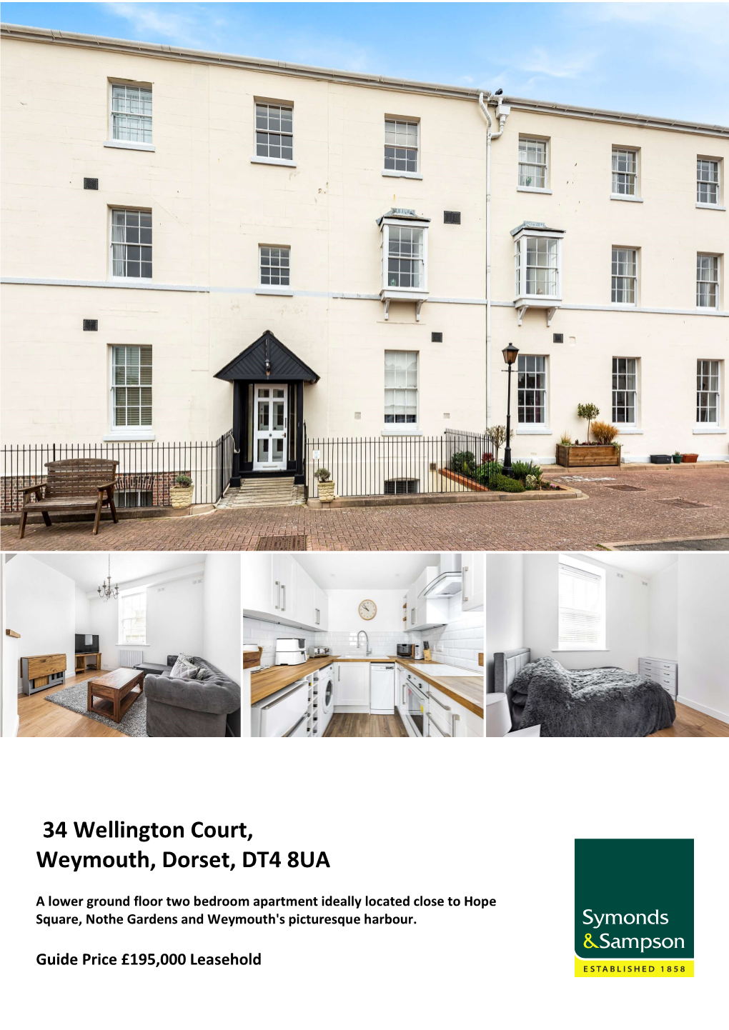 34 Wellington Court, Weymouth, Dorset, DT4 8UA