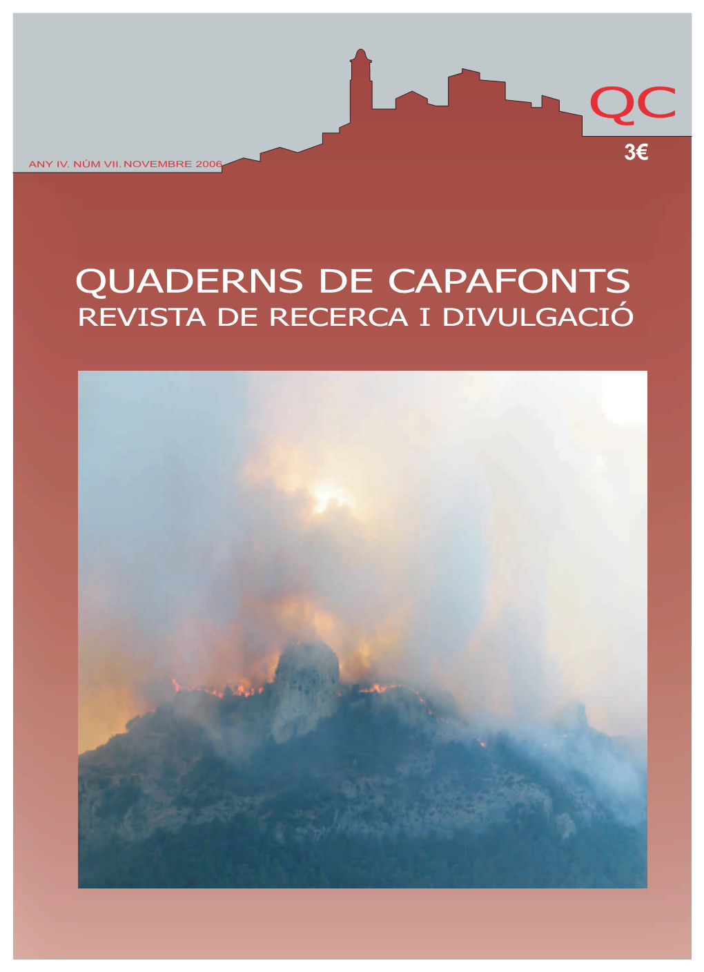 Quaderns De Capafonts Revista De Recerca I Divulgació Qc Quaderns De Capafonts