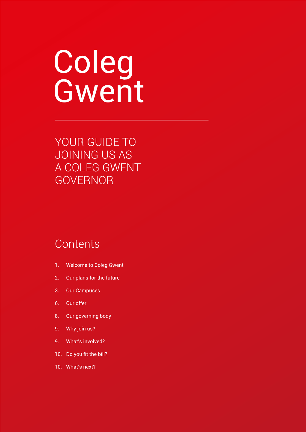 Your Guide to Joining Us As a Coleg Gwent Governor