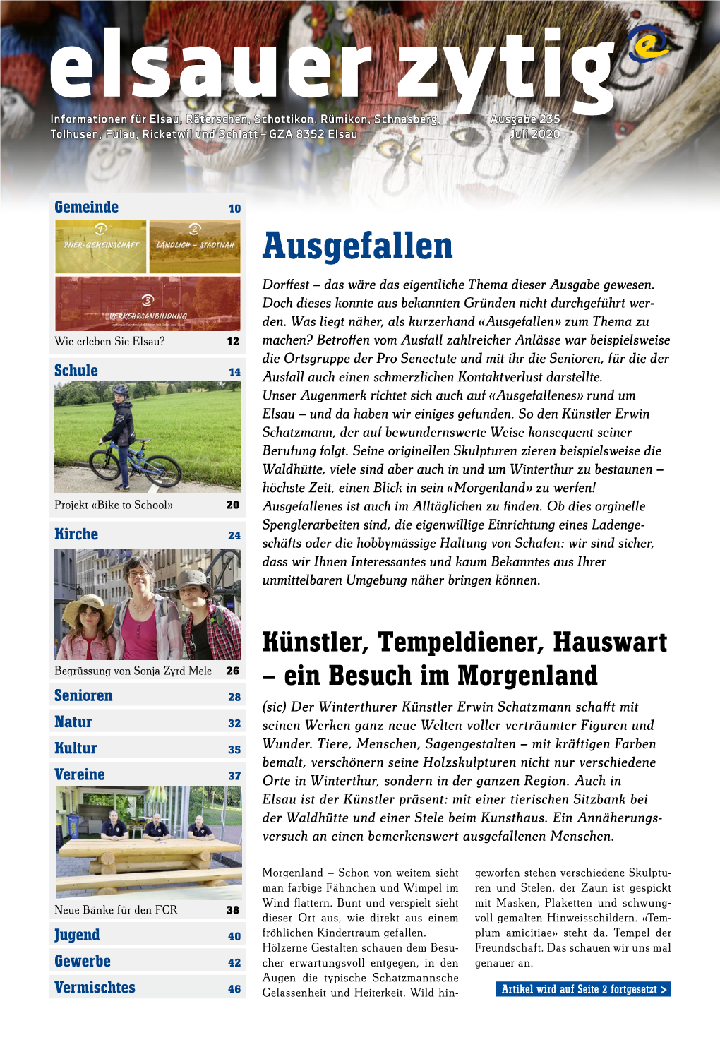 Ausgefallen Dorffest – Das Wäre Das Eigentliche Thema Dieser Ausgabe Gewesen