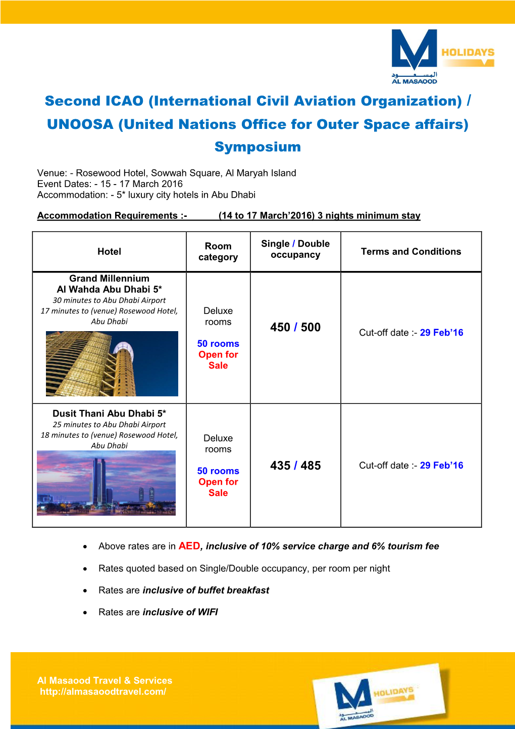 Second ICAO (International Civil Aviation Organization) / UNOOSA (United Nations Office for Outer Space Affairs) Symposium