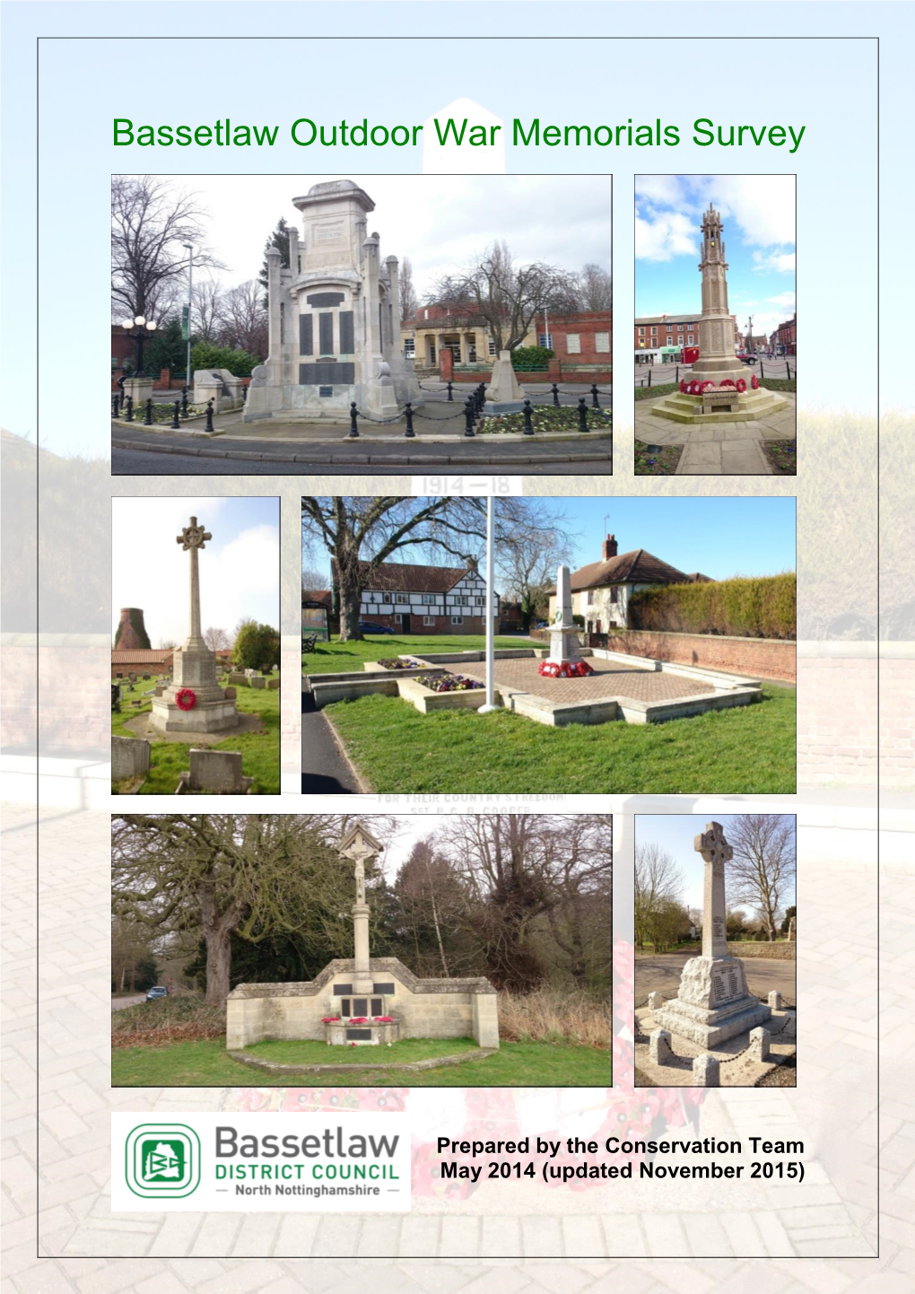 Bassetlaw Outdoor War Memorials Survey 2015