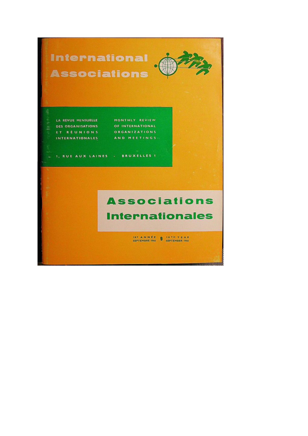 Union of International Associations (UIA) Is a Non Profit Making International Non-Governmental Organization, Founded 1910