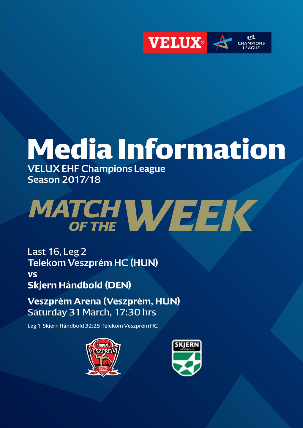 Media Information VELUX EHF Champions League Season 2017/18