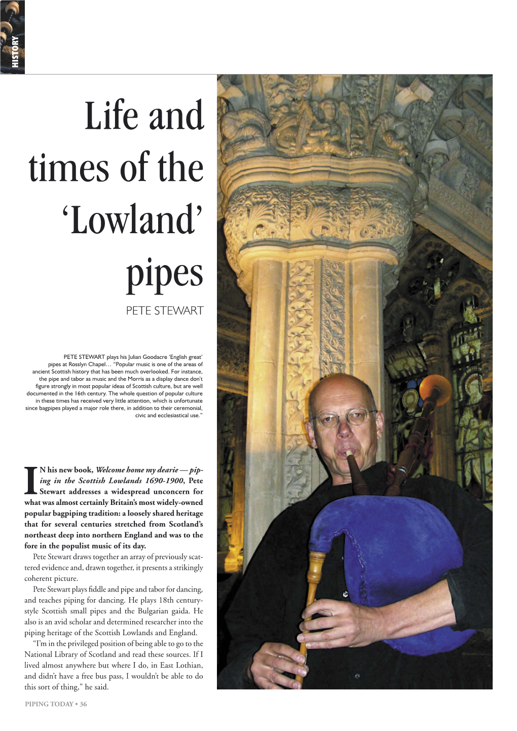 'Lowland' Pipes