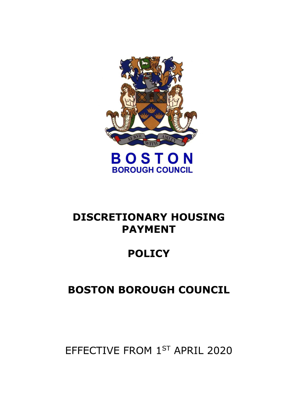 Discretionary Housing Payment Policy