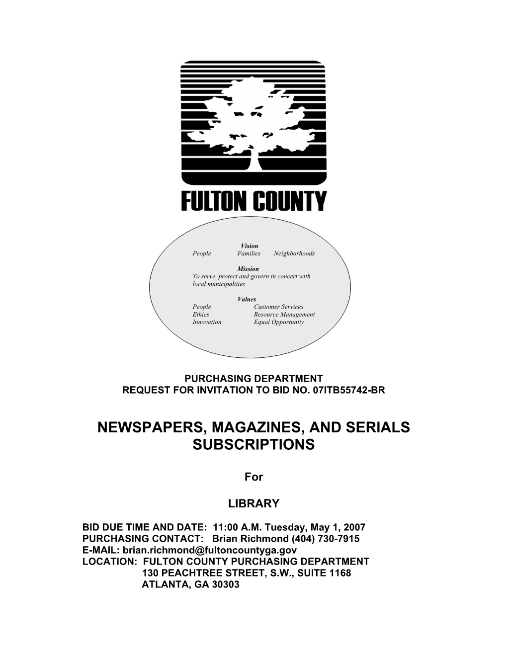 Newspapers, Magazines, and Serials Subscriptions