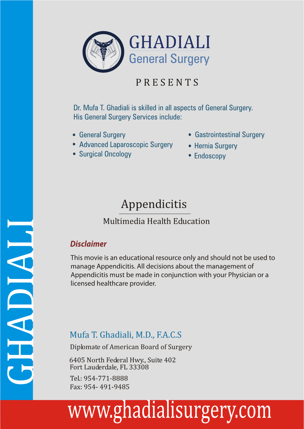 Appendicitis Multimedia Health Education