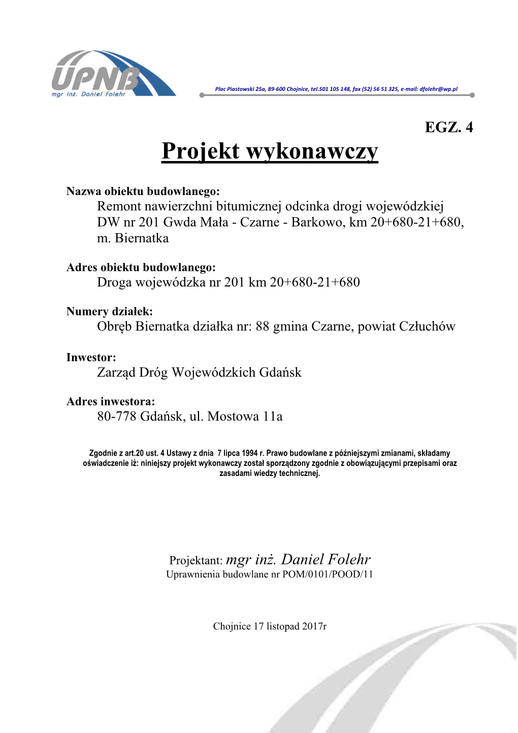 Projekt Wykonawczy