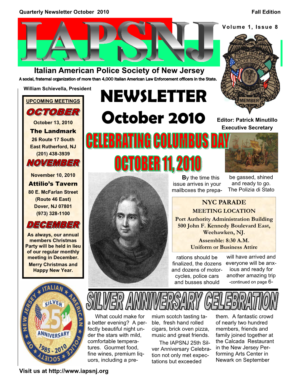 October 2010 Fall Edition