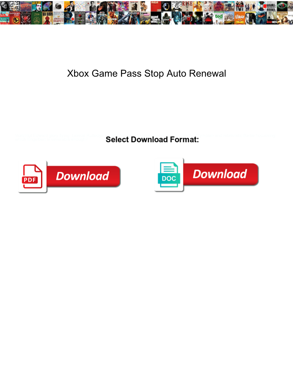 Xbox Game Pass Stop Auto Renewal