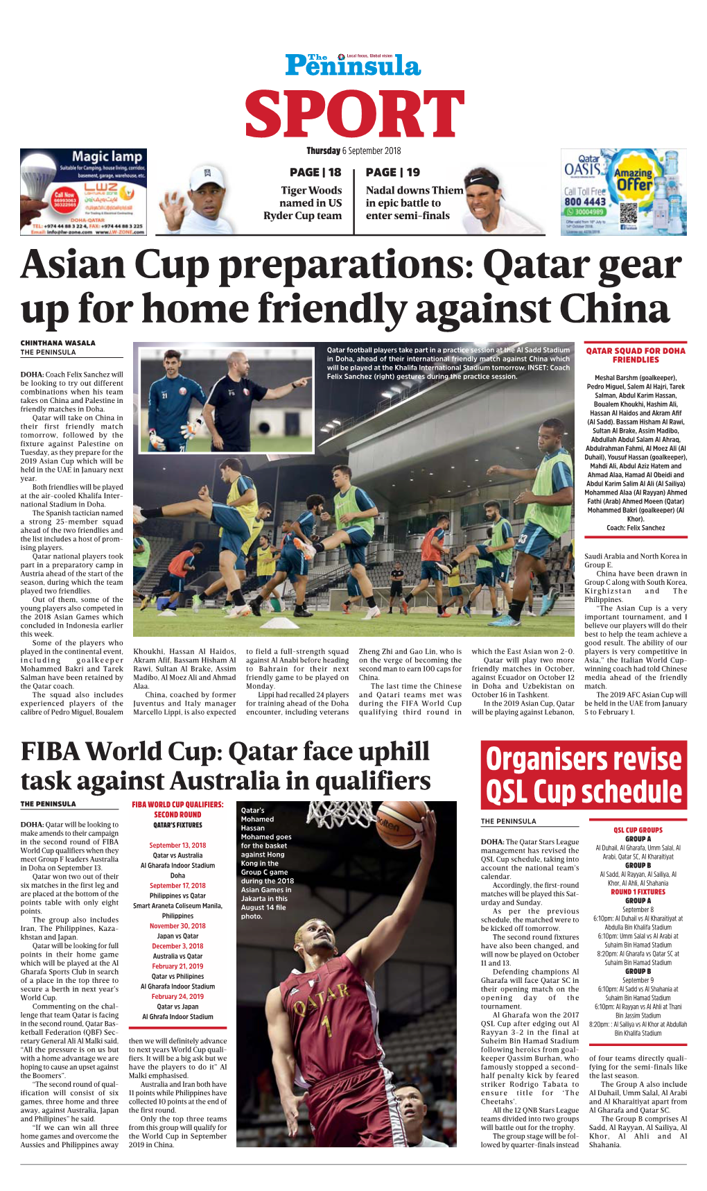 Asian Cup Preparations: Qatar Gear up for Home Friendly Against China