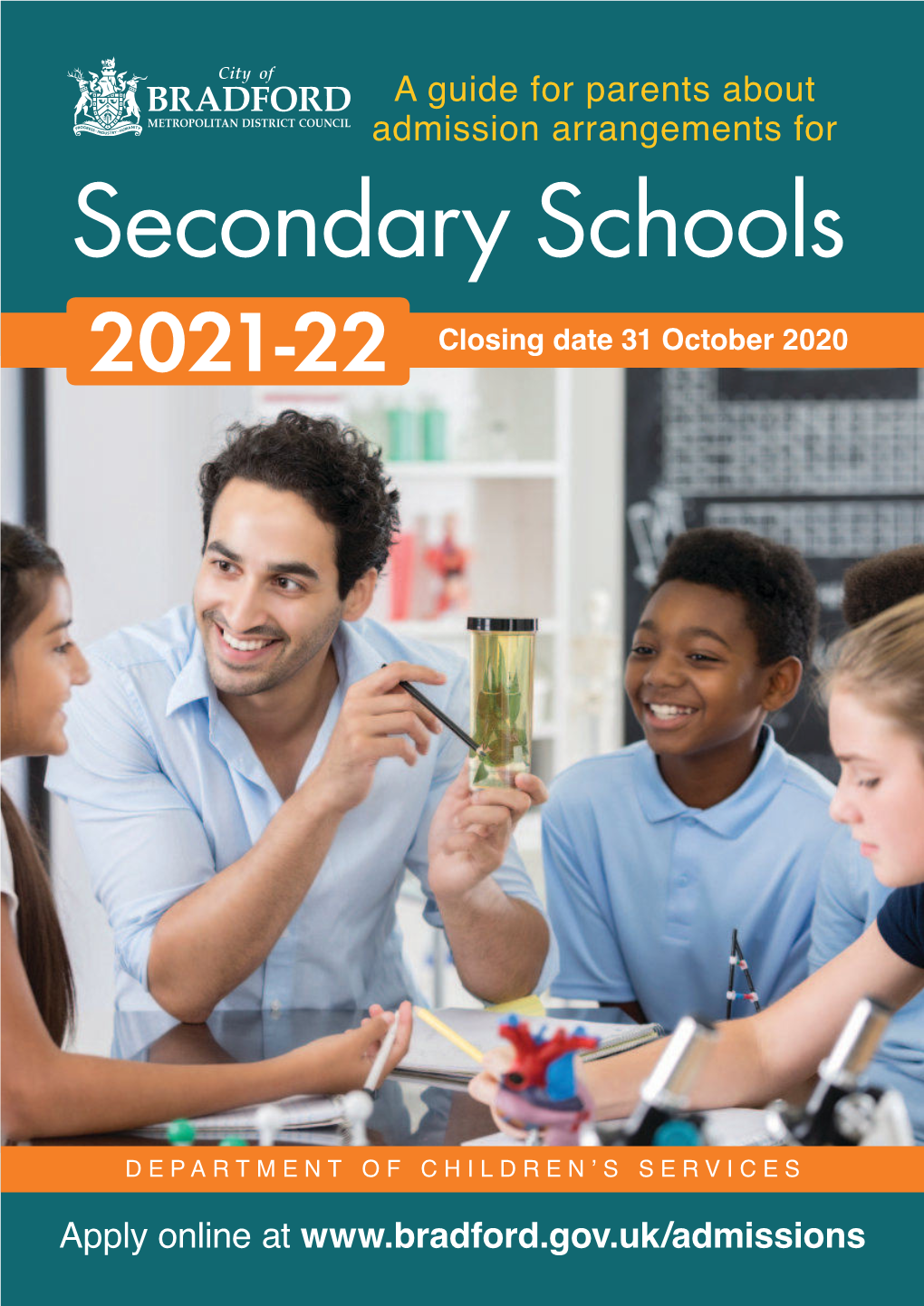 Secondary Schools 2021-22 Closing Date 31 October 2020