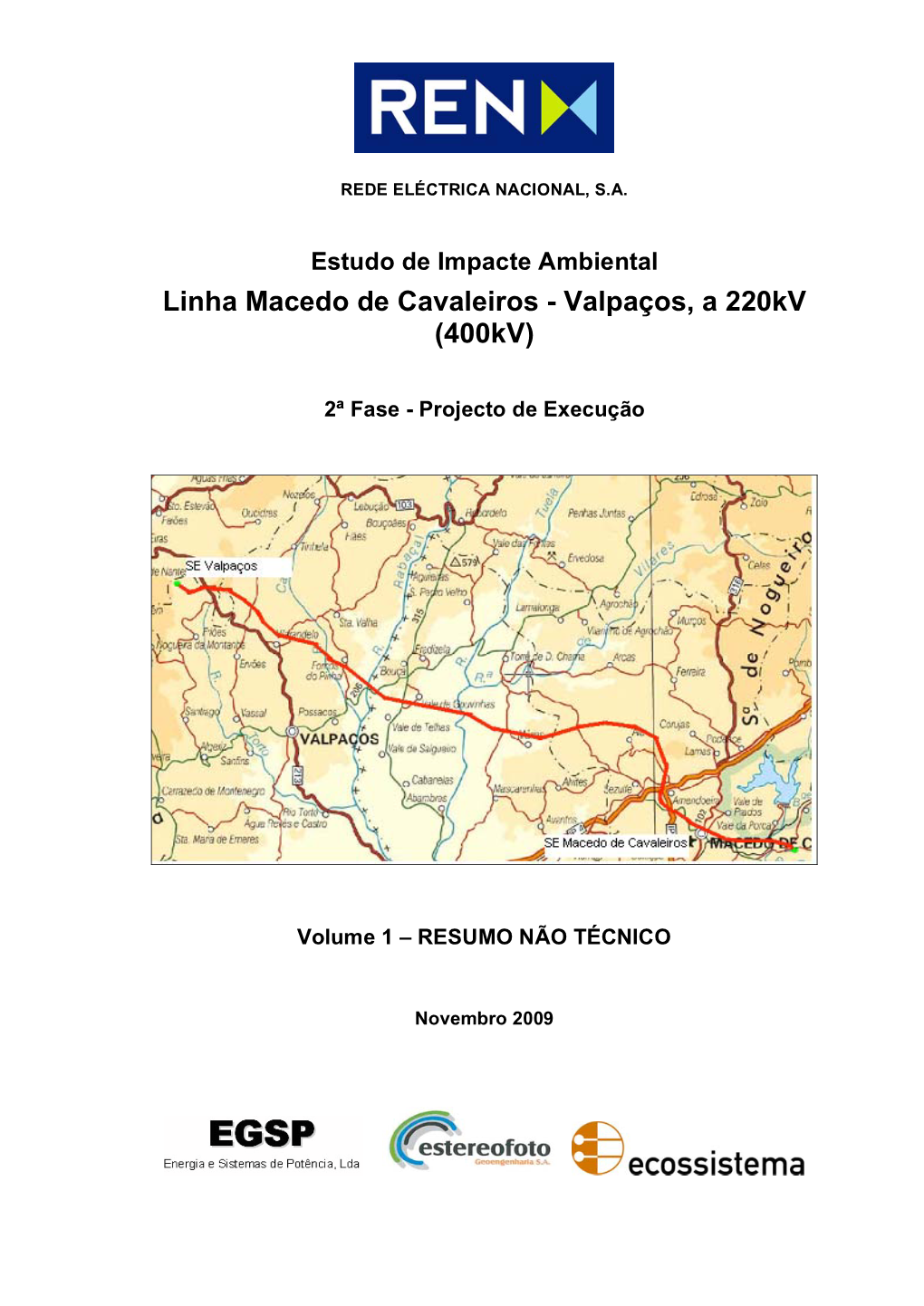 Linha Macedo De Cavaleiros - Valpaços, a 220Kv (400Kv)