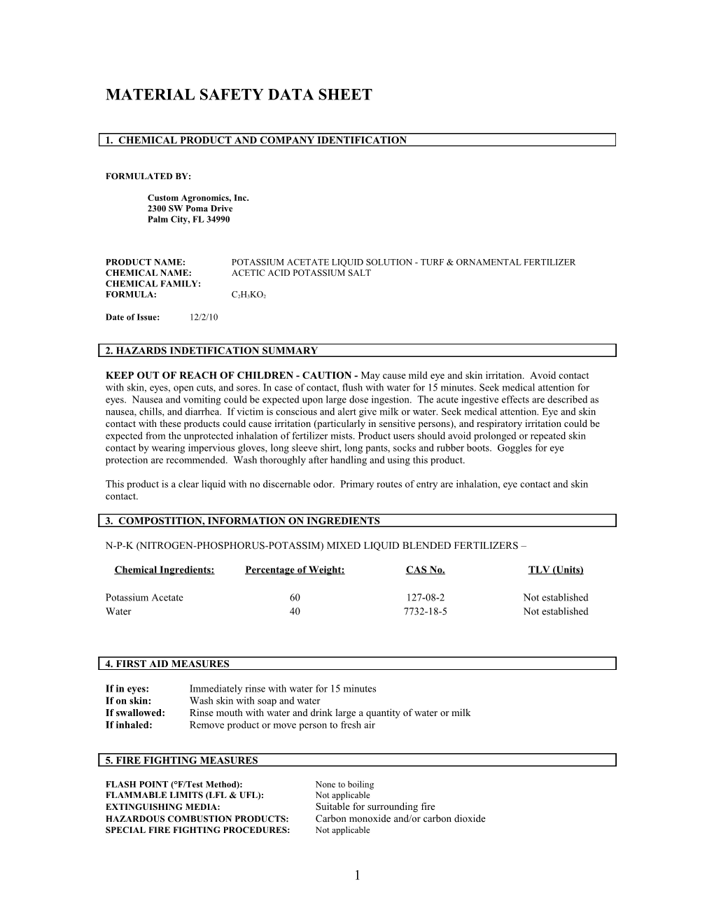 Material Safety Data Sheet s70