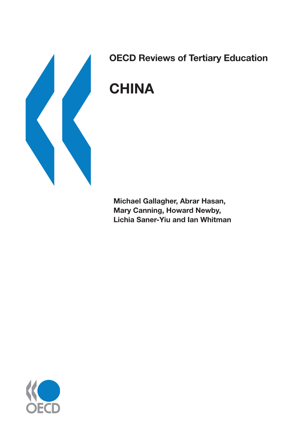 OECD Reviews of Tertiary Education: China