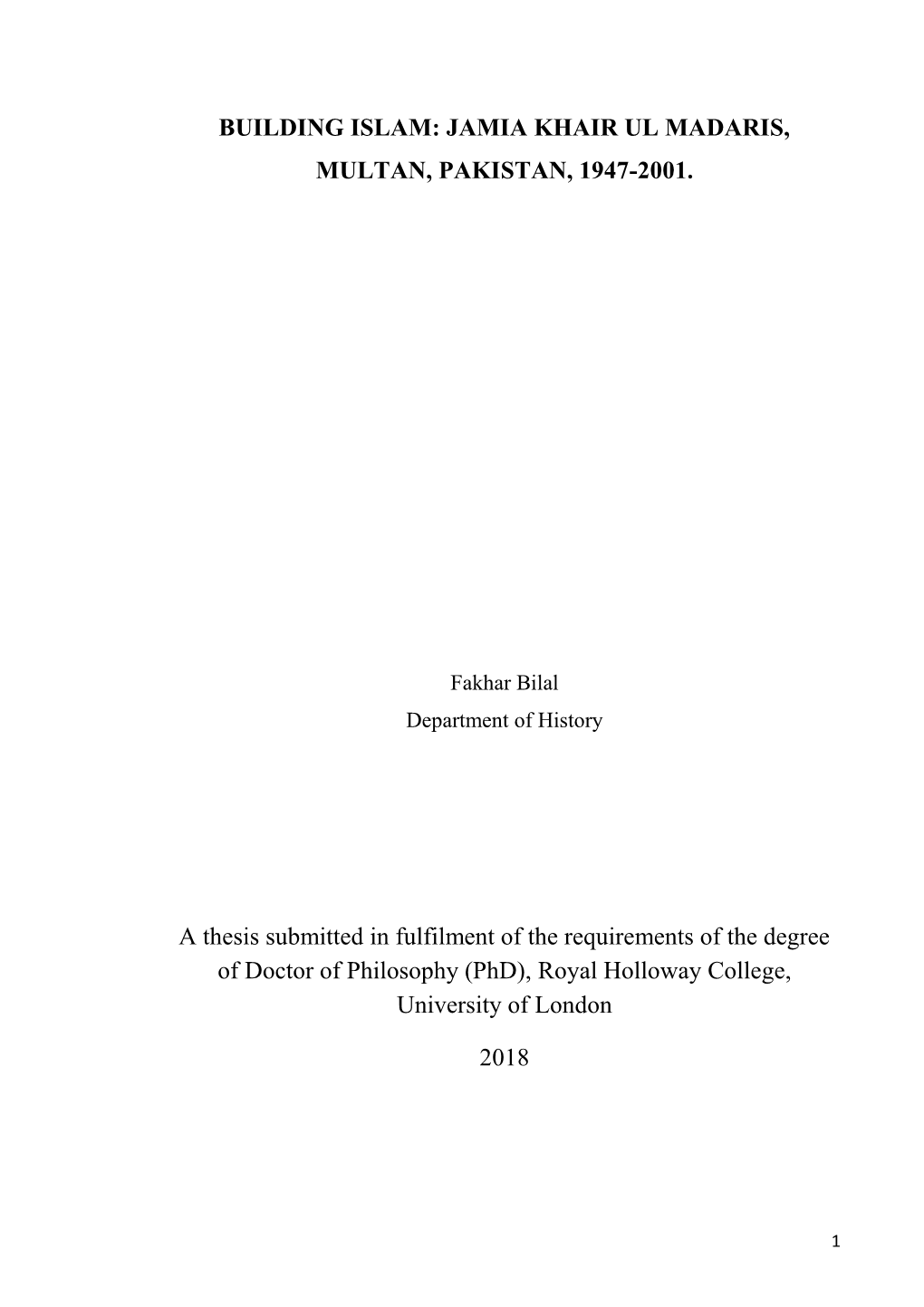 Final Thesis