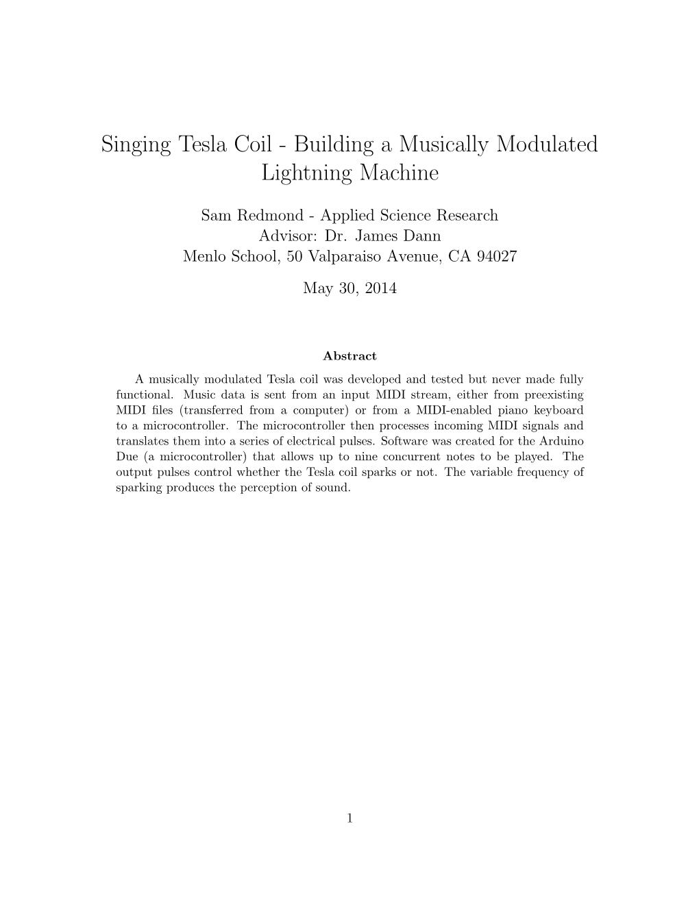 Singing Tesla Coil - Building a Musically Modulated Lightning Machine