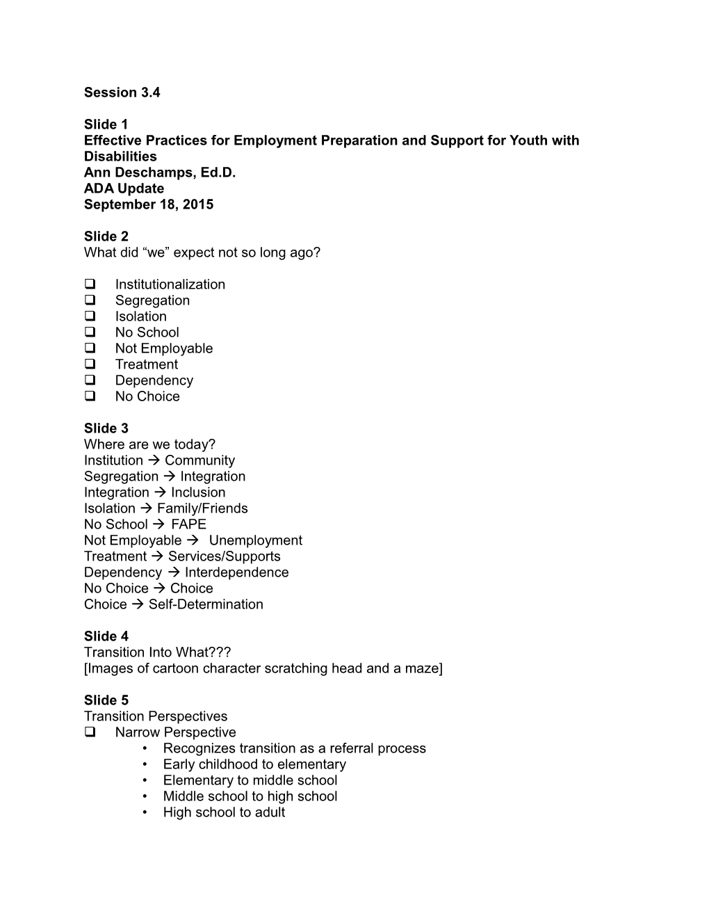 Effective Practices for Employment Preparation and Support for Youth with Disabilities