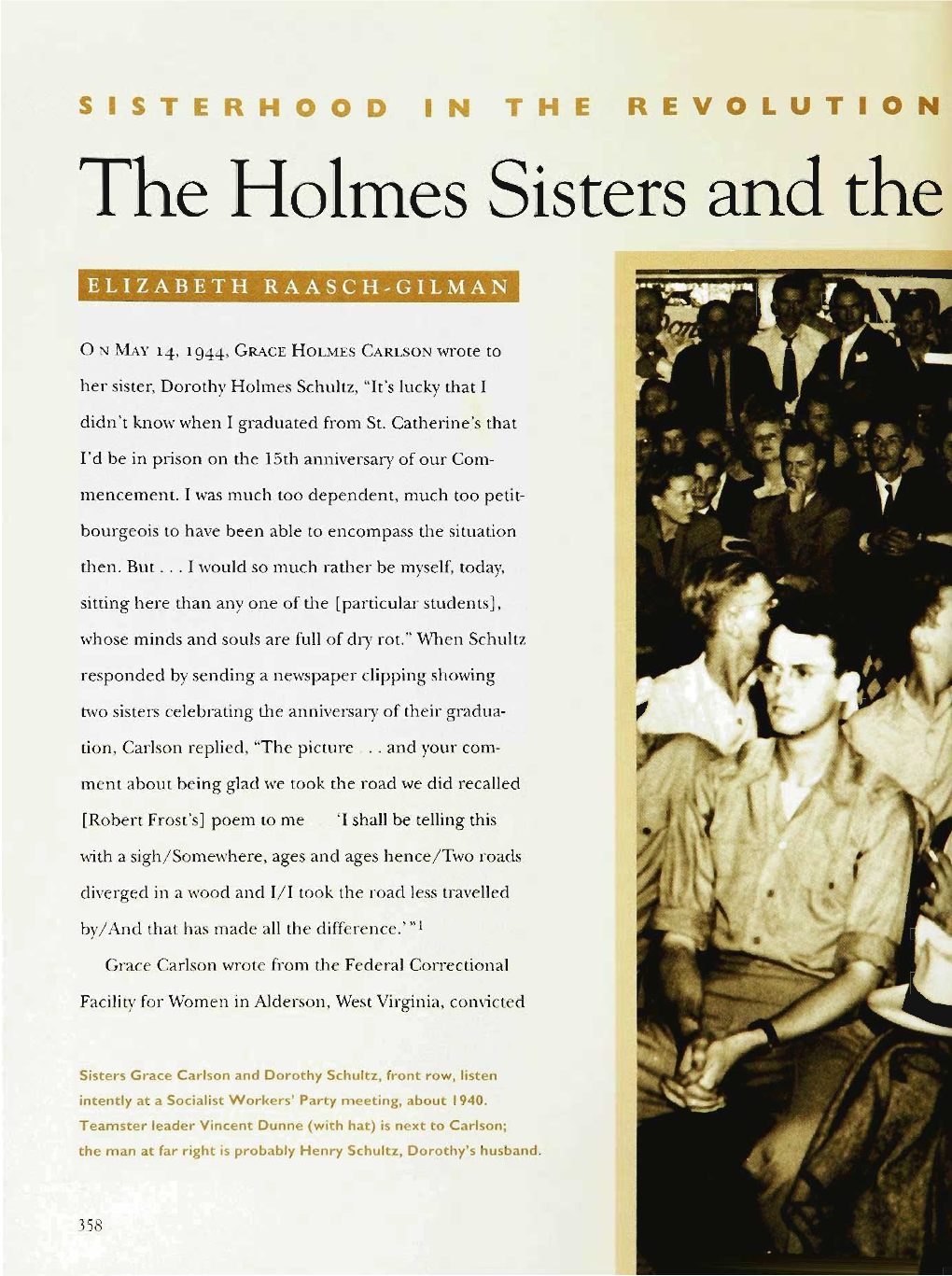 The Holmes Sisters and the Socialist Workers' Party / Elizabeth Raasch