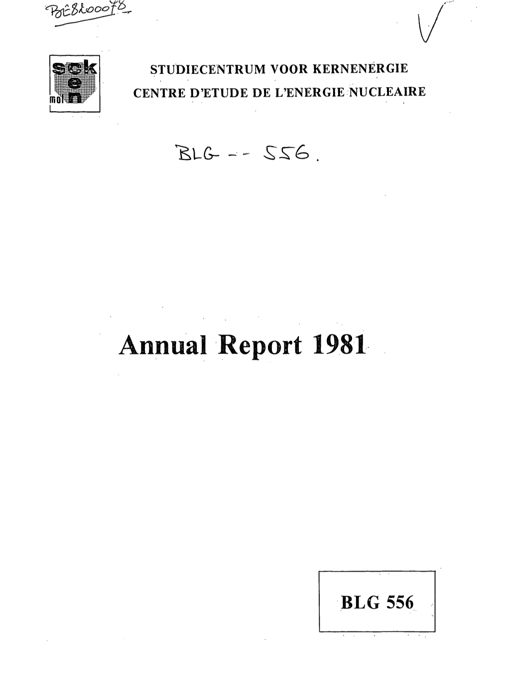 Annual Report 1981