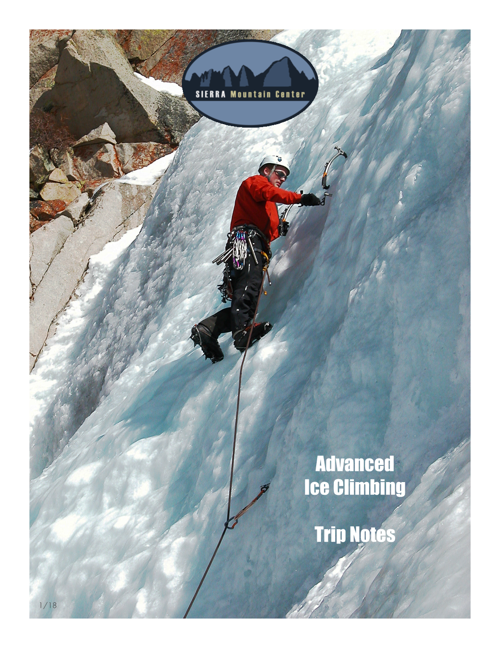 Advanced Ice Climbing Trip Notes