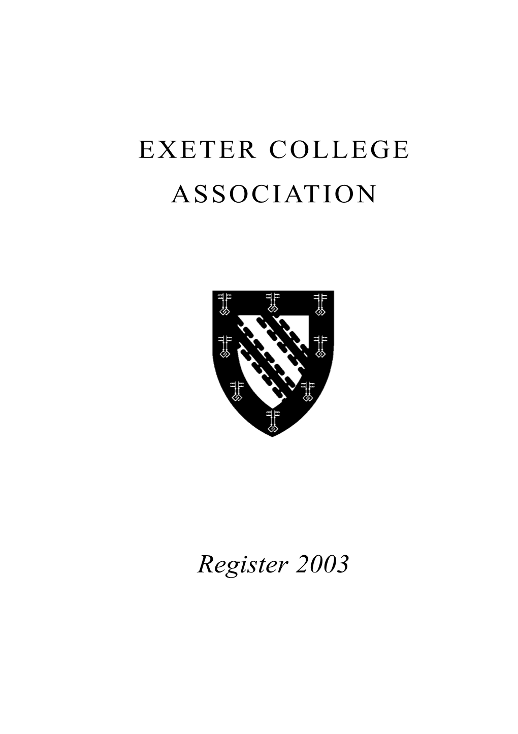 Exeter Register 2003