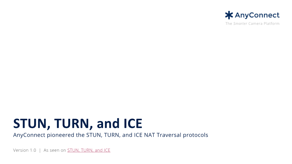 STUN, TURN, and ICE NAT Traversal Protocols | Anyconnect