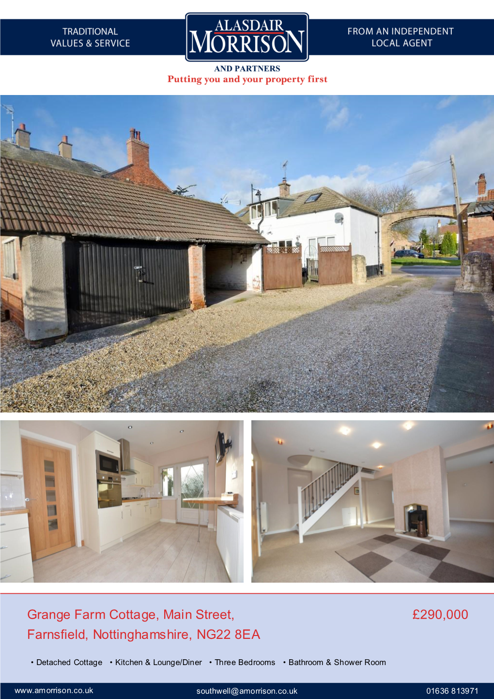 £290,000 Grange Farm Cottage, Main Street, Farnsfield, Nottinghamshire