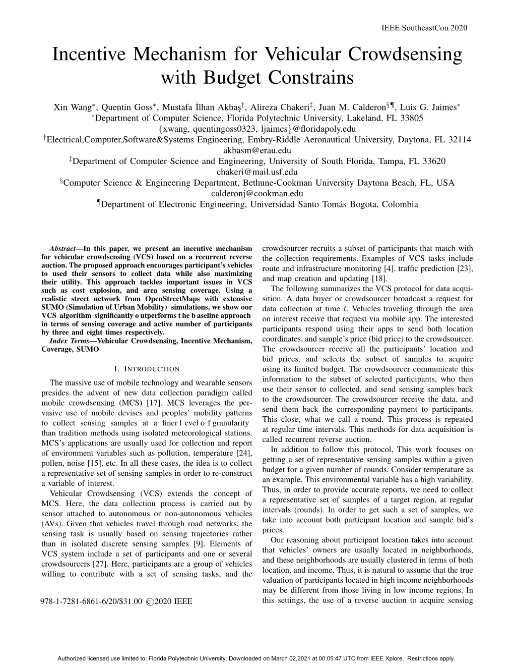 Incentive Mechanism for Vehicular Crowdsensing with Budget Constrains