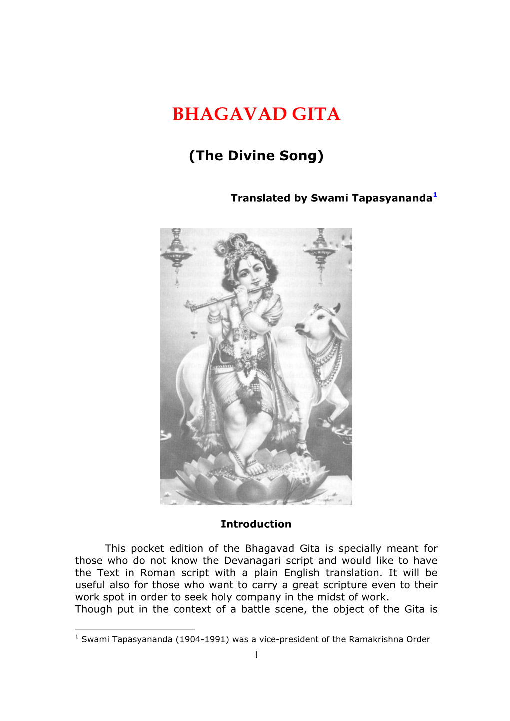 Bhagavad Gita