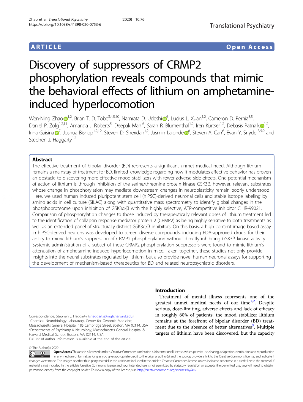 Discovery of Suppressors of CRMP2 Phosphorylation Reveals
