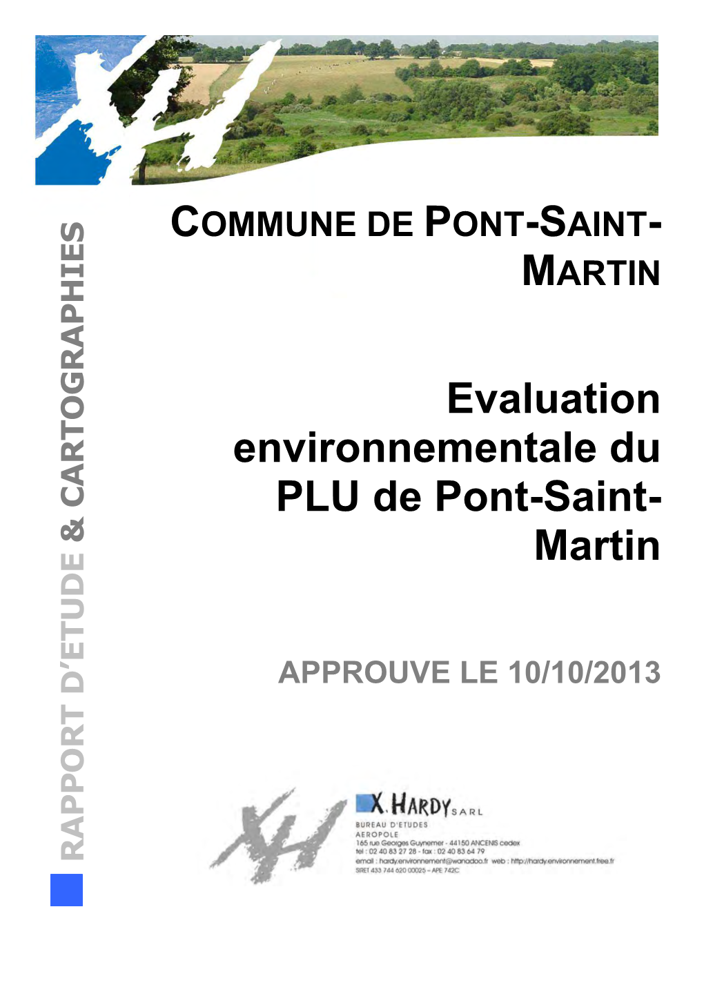 Évaluation Environnementale Du Plan Local D’Urbanisme La Commune De Pont-Saint-Martin