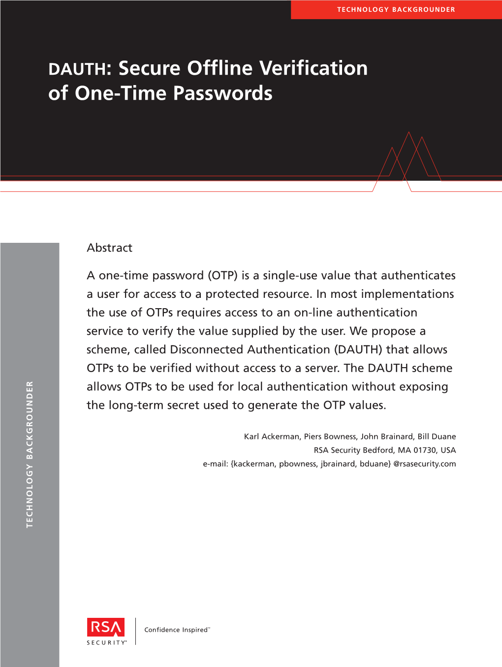 Secure Offline Verification of One-Time Passwords