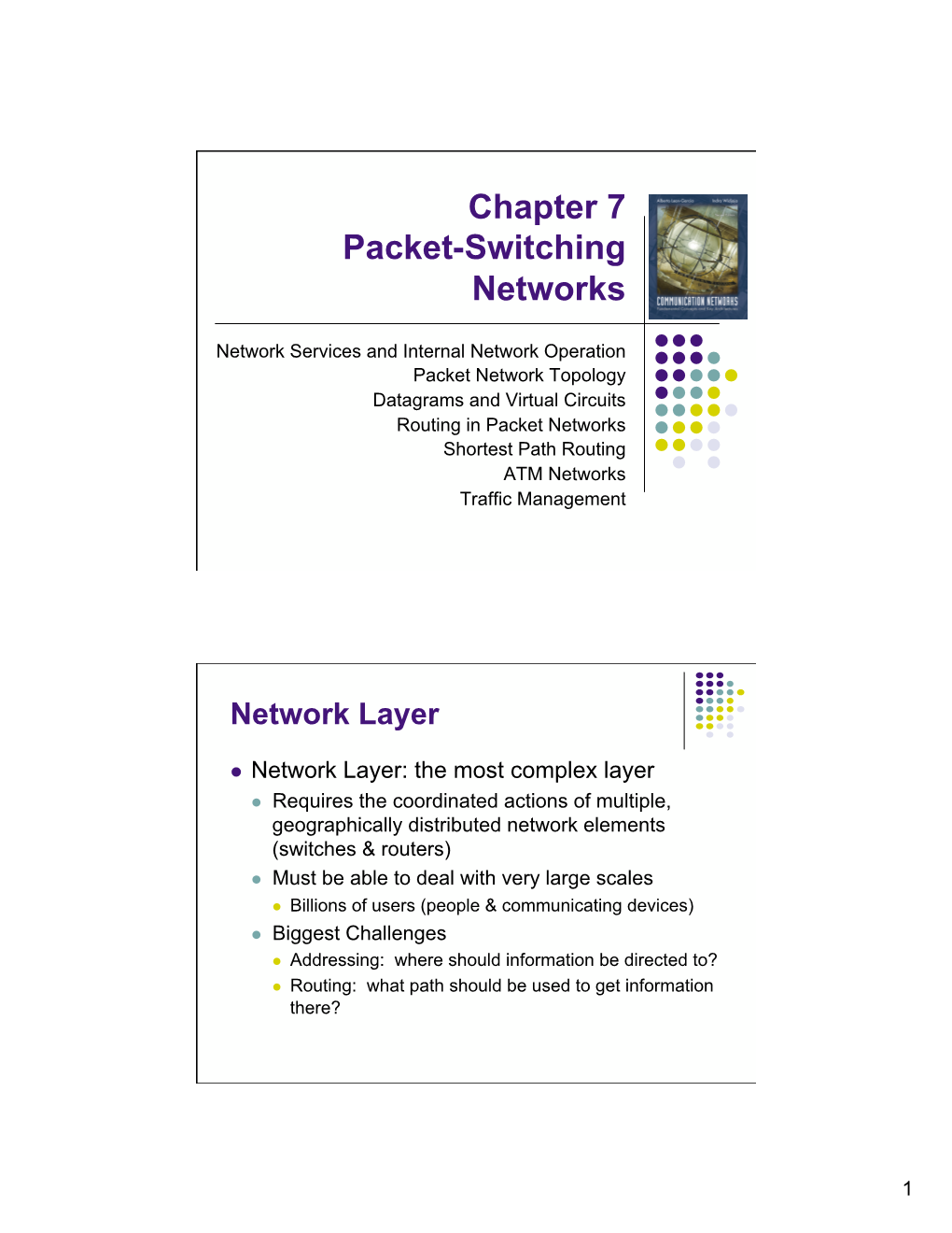 Chapter 7 Packet-Switching Networks