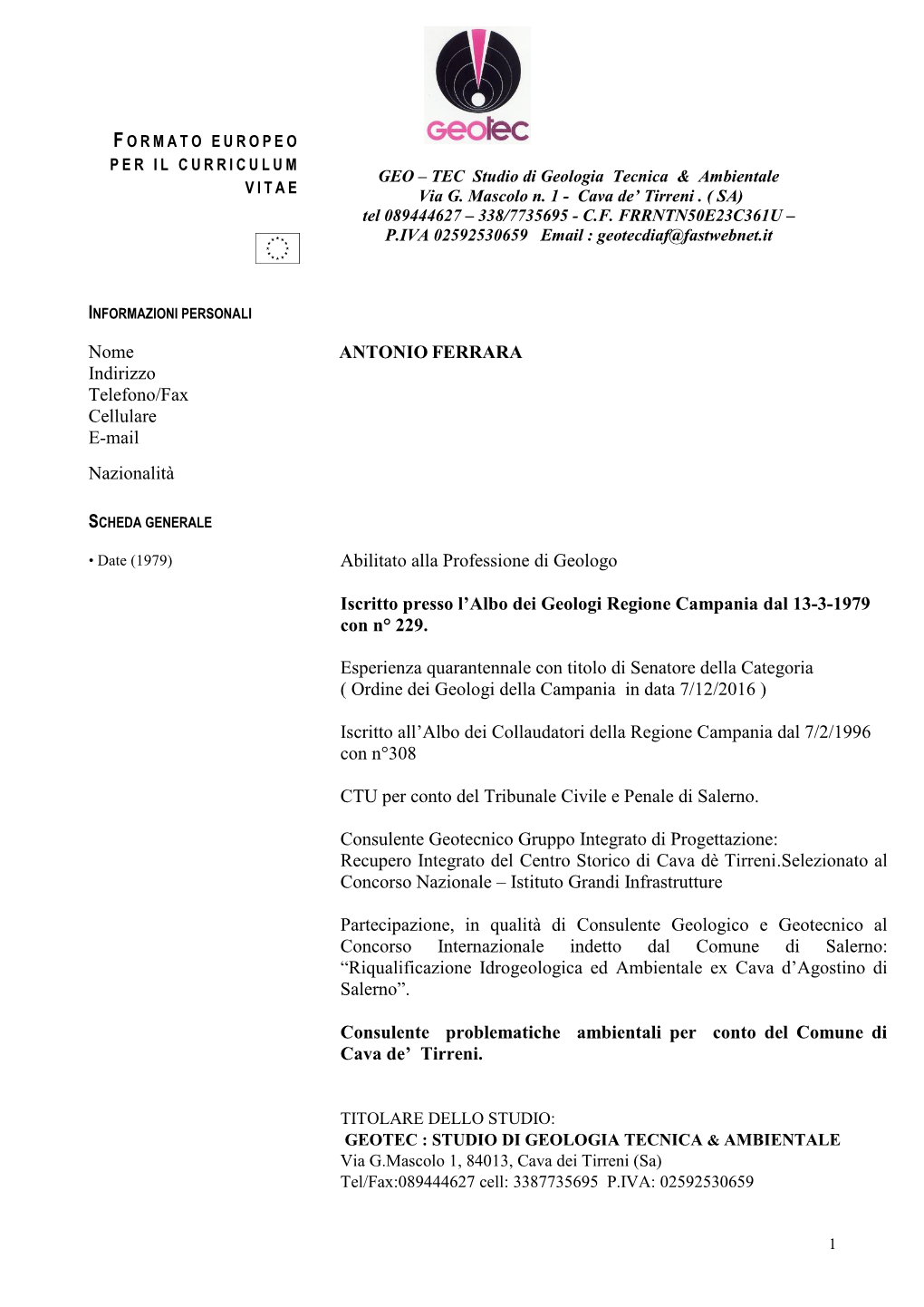 CV Ferrara Antonio.Pdf