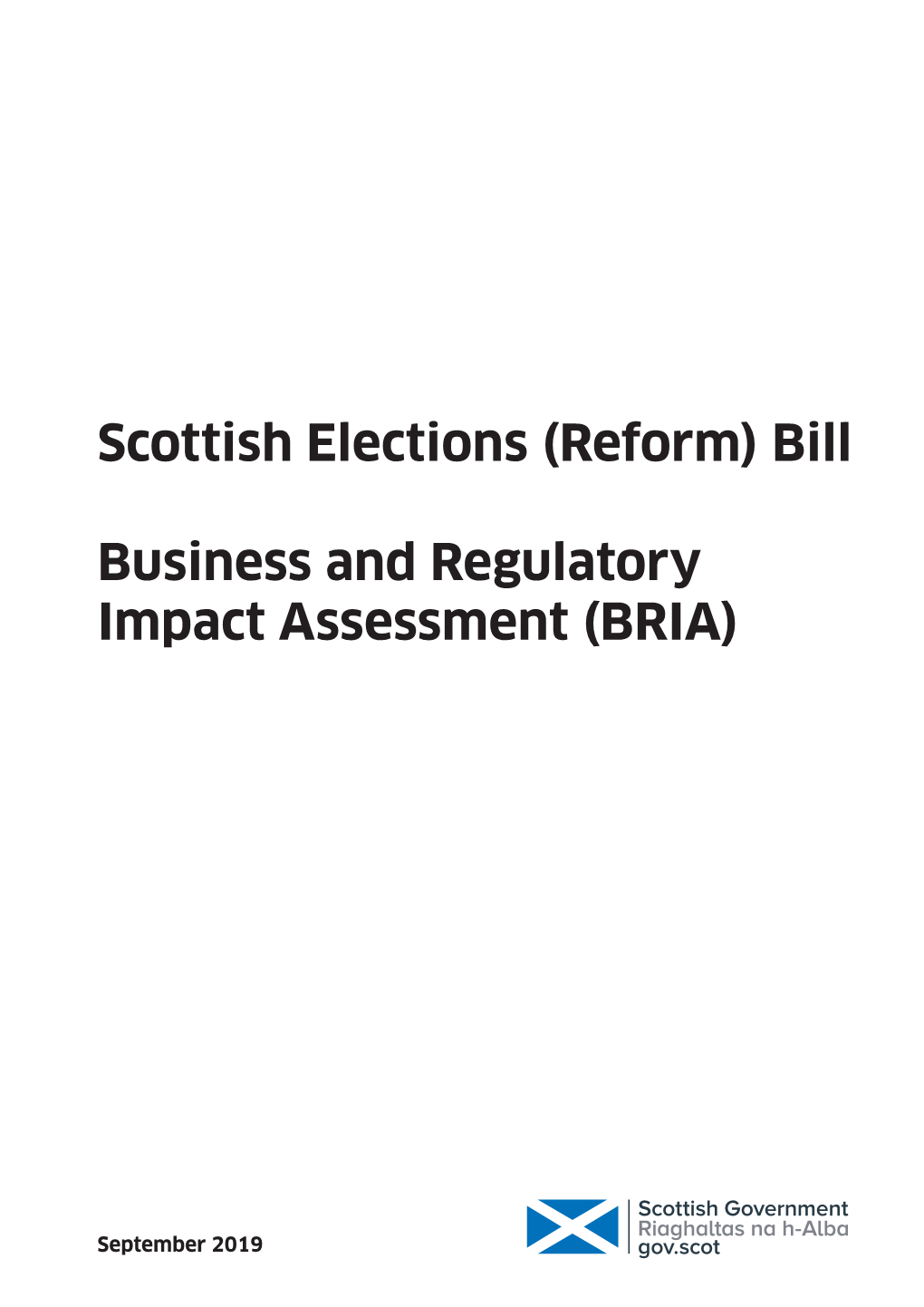 Scottish Elections (Reform) Bill