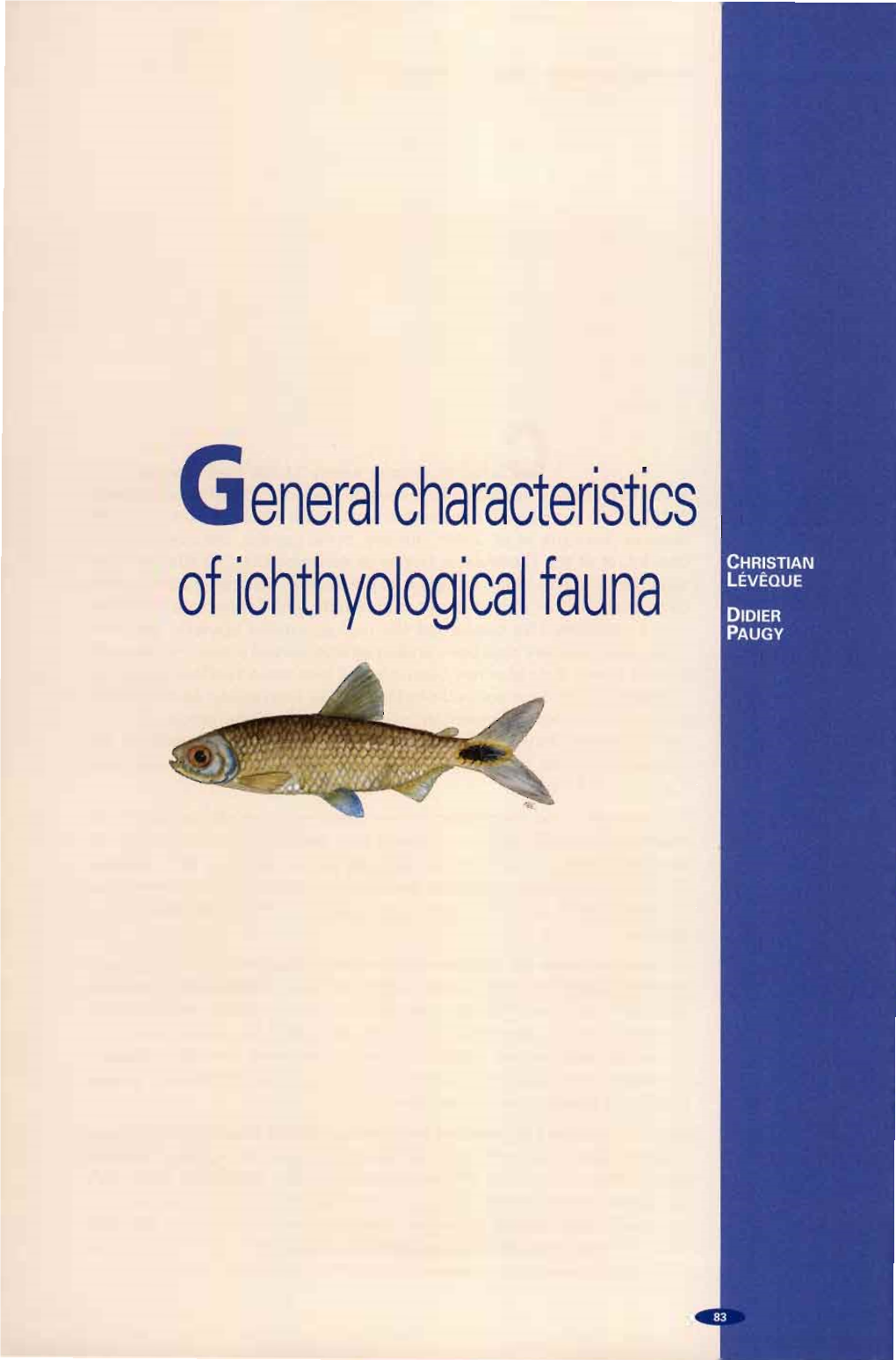 General Characteristics of Ichtyological Fauna