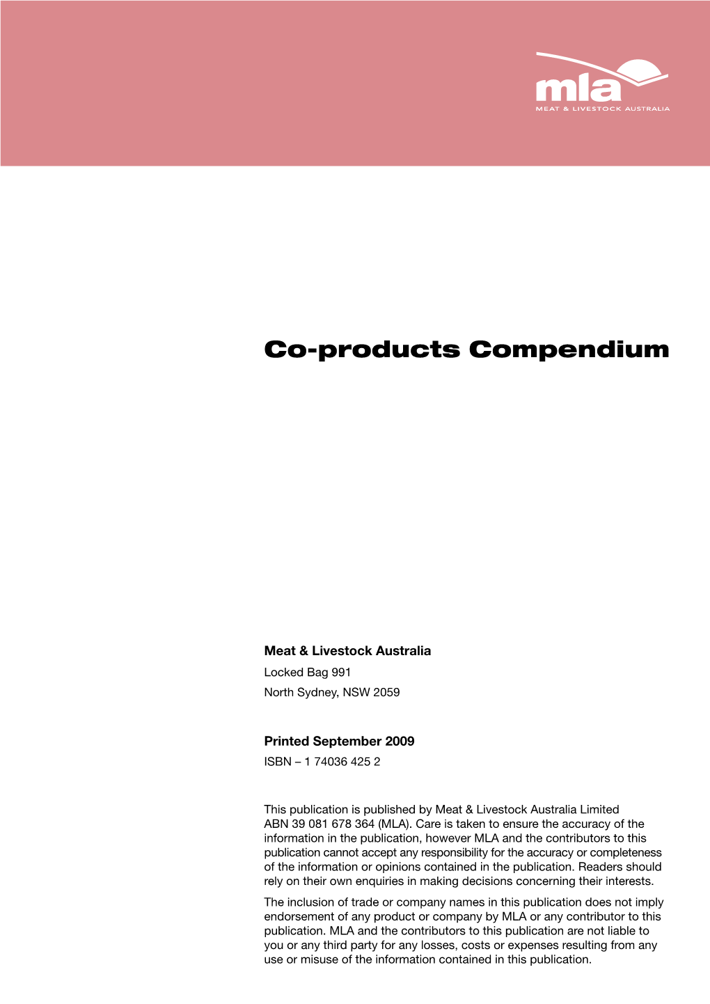 Co-Products Compendium