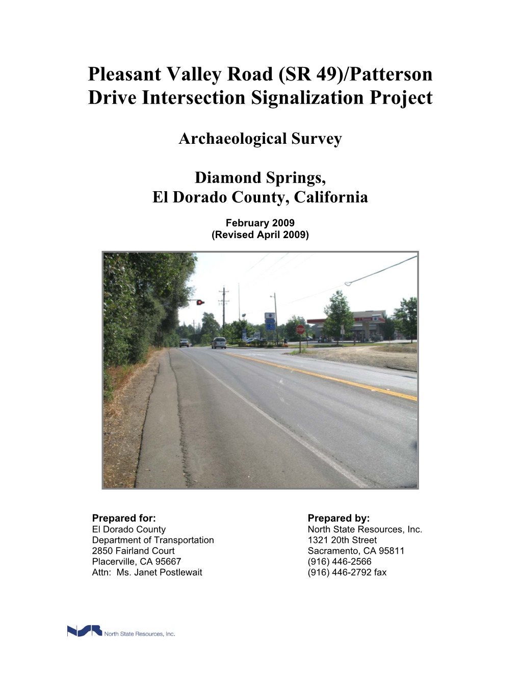 PV Road-Patterson Dr. Intersection Project